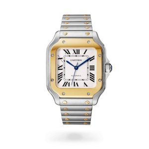 ساعت کارتیه اصل دست دوم سانتوس د کارتیه استیل و طلا