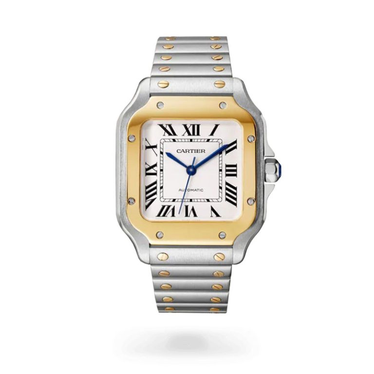 ساعت کارتیه اصل دست دوم سانتوس د کارتیه استیل و طلا